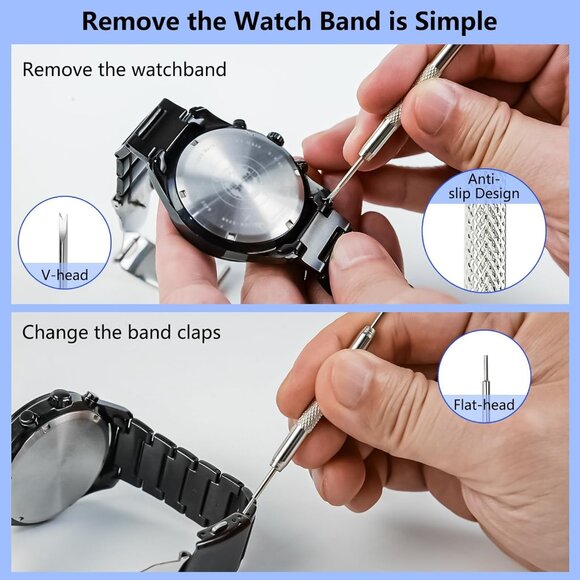 Watch Repair Kit + Watch Press, Watches Band Link Pin Set - Picture 4 of 6